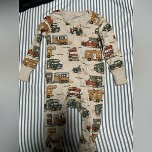 Kids Adventure Vehicle Print Footie